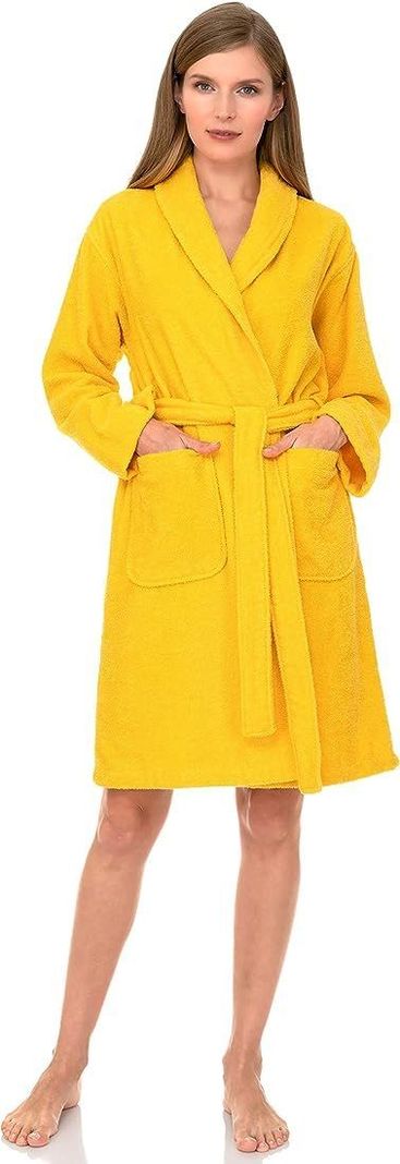 Bata de Baño Turco Unisex Adulto - Amarillo-0