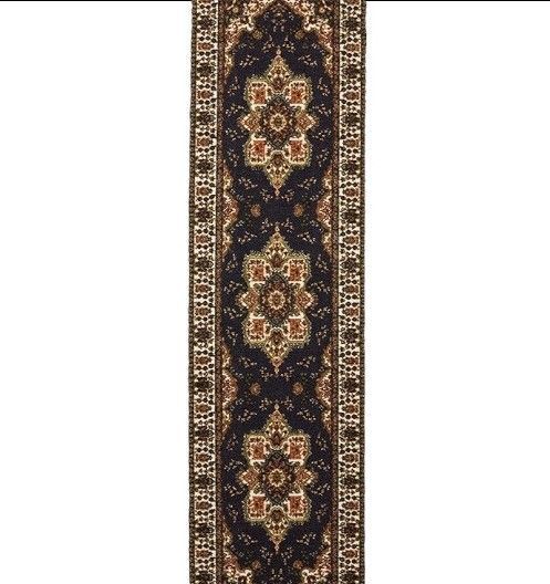 Alfombra de Pasillo Negro 70 cm x 5 metros con Goma Sin Overlock-0