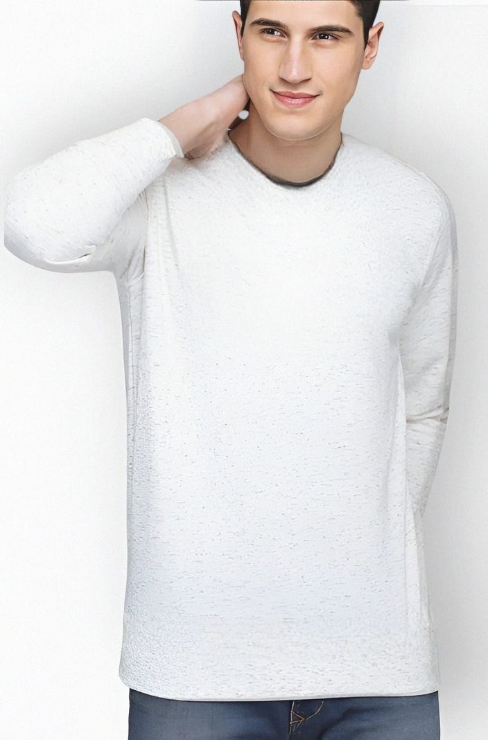Polera Algodon Casual Regular Fit Manga Larga -0