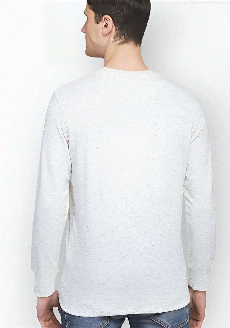 Polera Algodon Casual Regular Fit Manga Larga -2