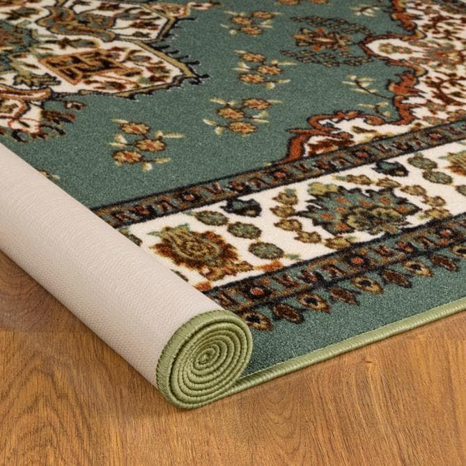 Alfombra de Pasillo Verde 70 cm x 3 metros con Goma Sin Overlock-2