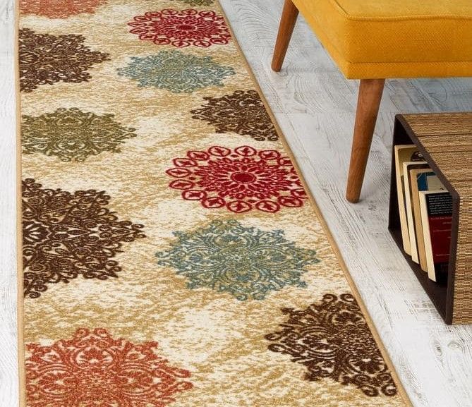 Alfombra de Pasillo Beige 70 cm x 5 metros con Goma Sin Overlock-1