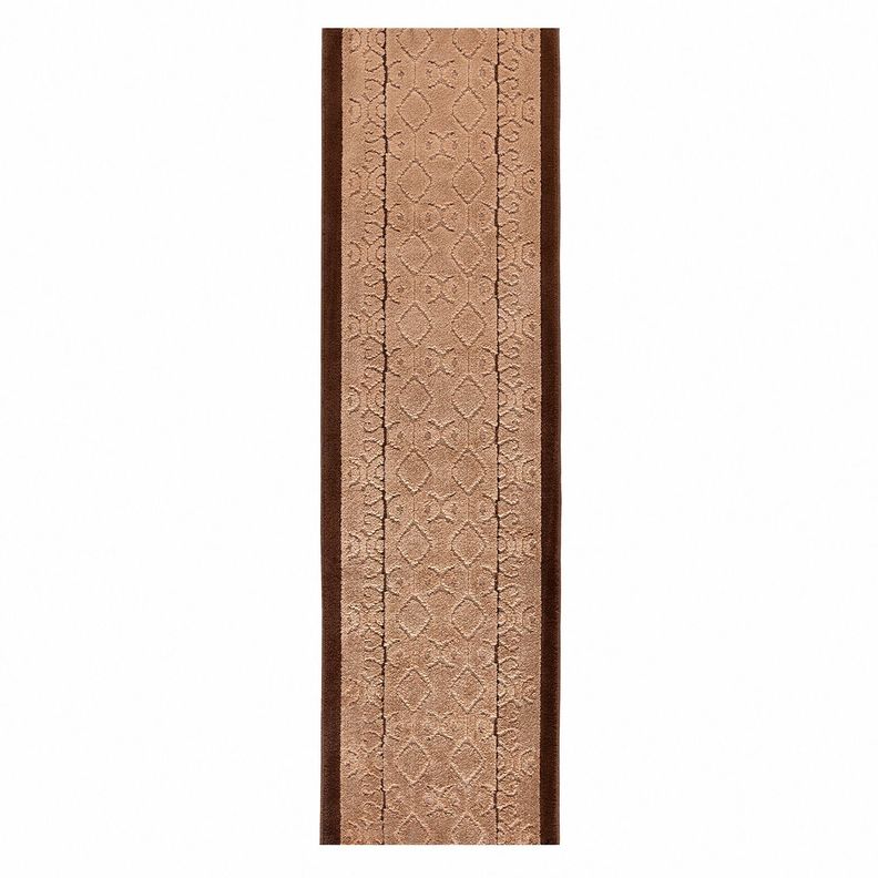 Alfombra de Pasillo Café 67 cm x 7 metros Antideslizante Sin Overlock-0