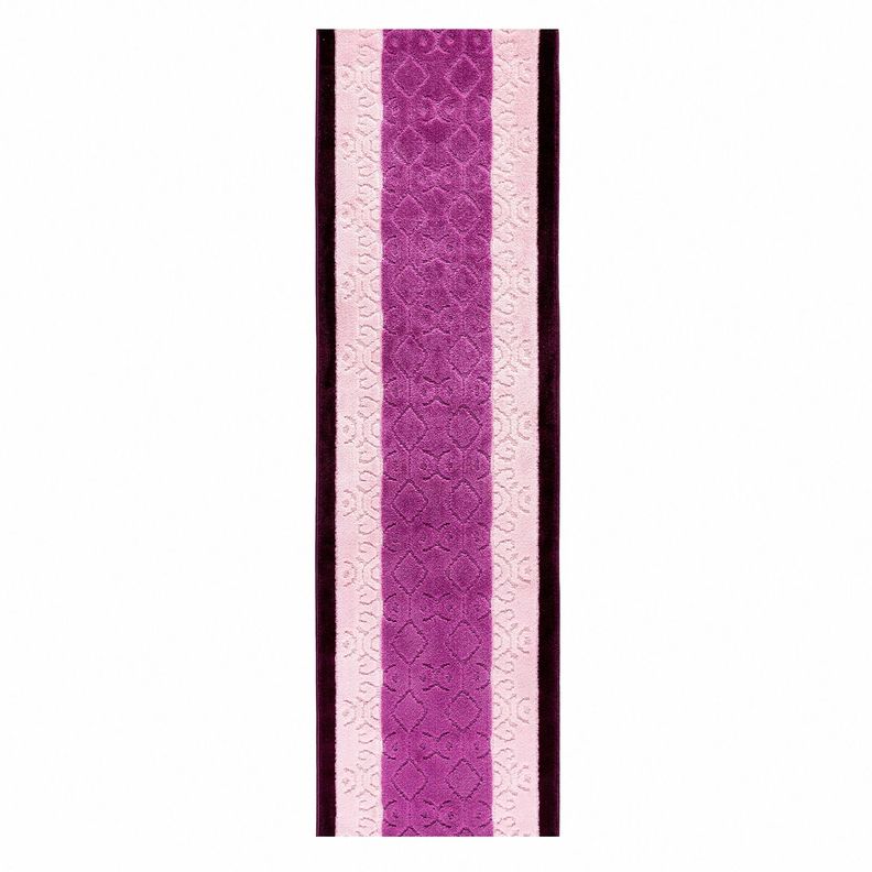 Alfombra de Pasillo Morado 67 cm x 3 metros con Goma Sin Overlock-0