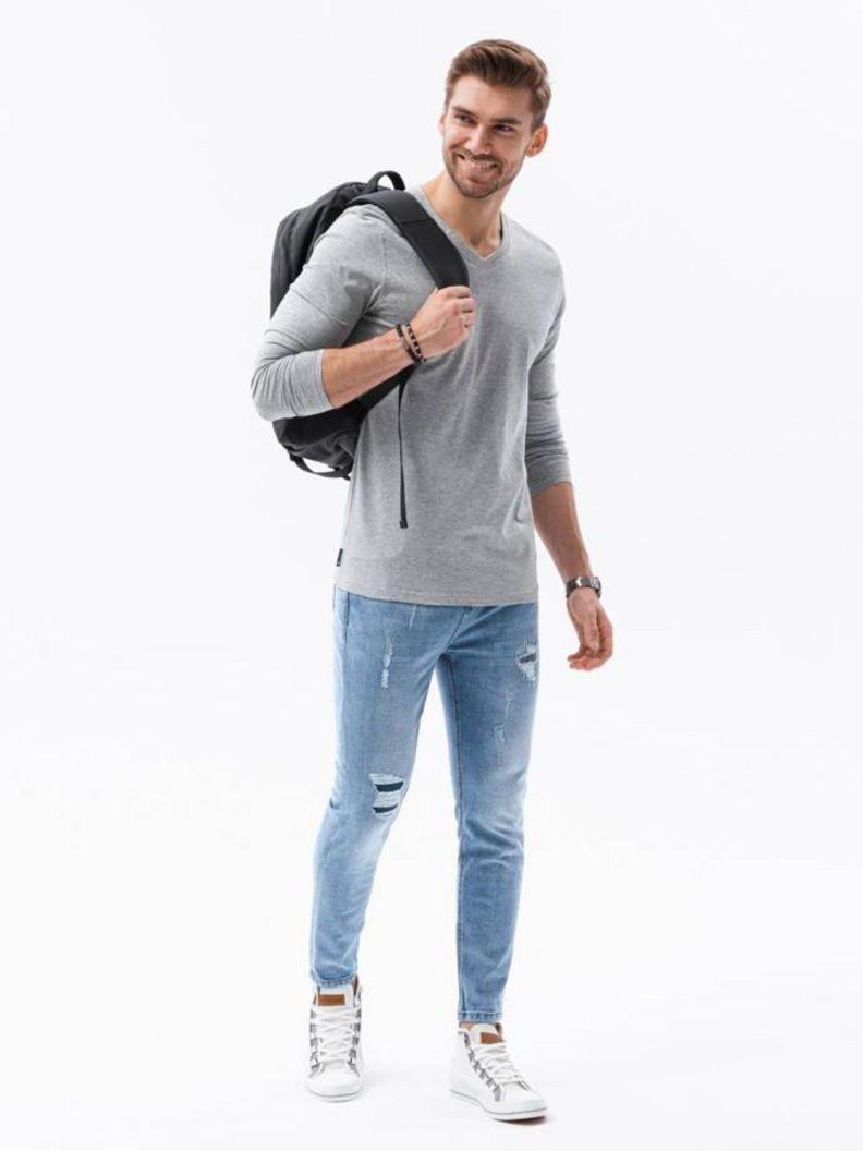 Polera Manga Larga Casual -2