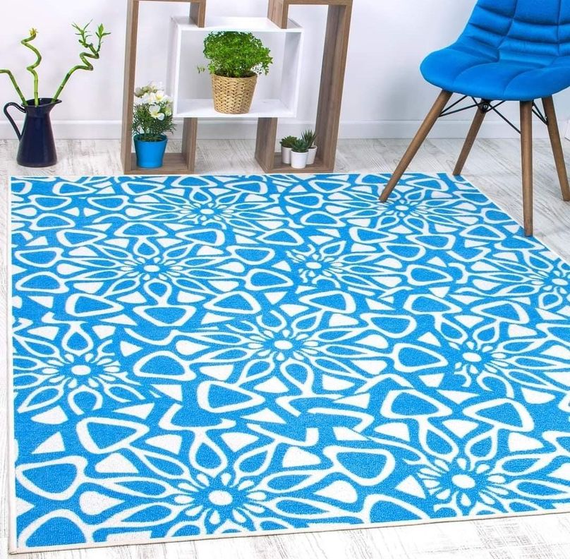 ALFODIA Alfombra Antideslizante 120 x 180 cm Celeste-1