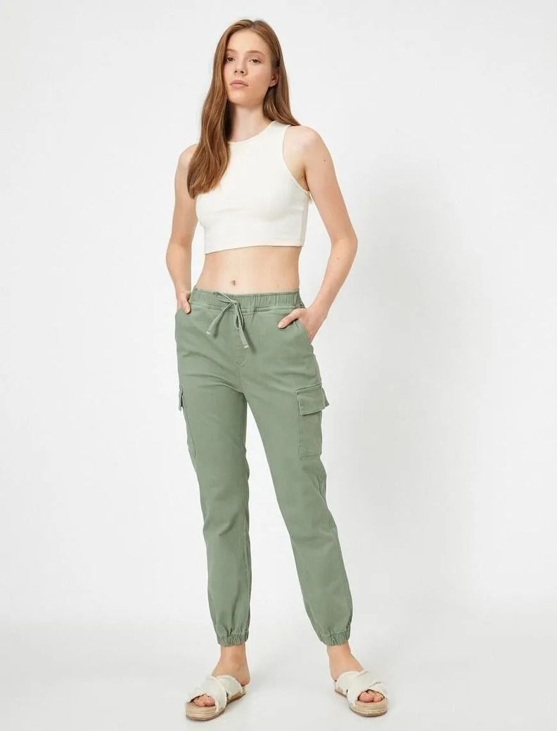 Pantalon Jogger Mujer Verde Sarah&Ella-0