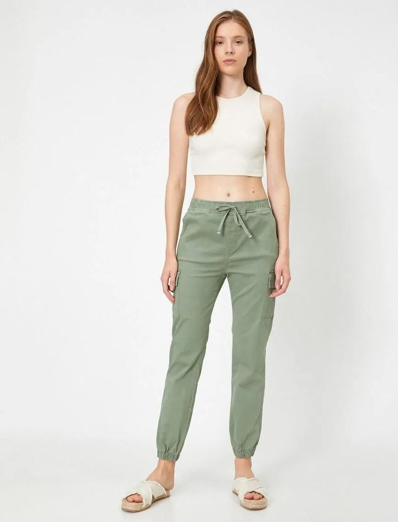 Pantalon Jogger Mujer Verde Sarah&Ella-1