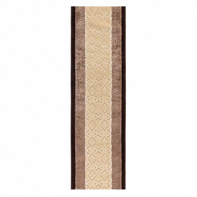 Alfombra Pasillo Café 67 cm x 7 metros con Goma Sin Overlock-0