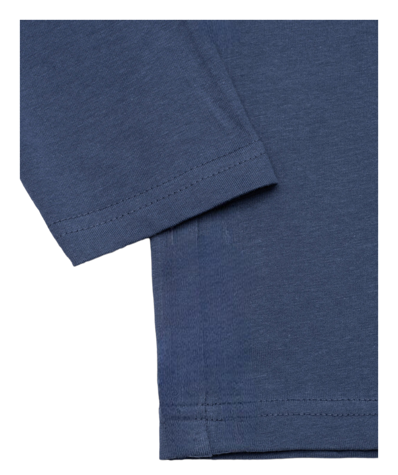 Polera Hombre Morado Manga Larga Casual-1