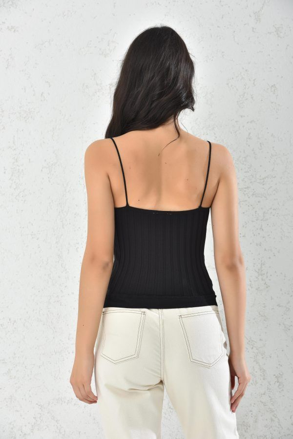 Polera Sin Manga Mujer De Tiras Negra Mrotto-1