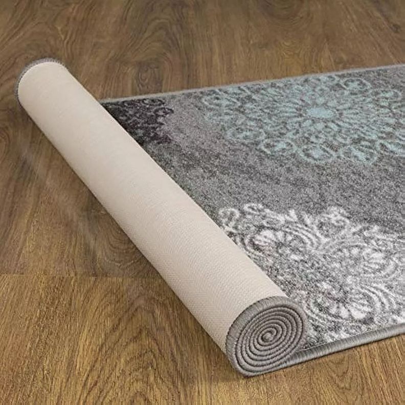 Alfodia Alfombra de Pasillo Gris 70 cmx 5 metros con Goma Sin Overlock-2