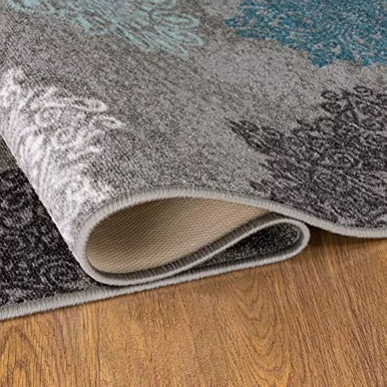 Alfodia Alfombra de Pasillo Gris 70 cmx 5 metros con Goma Sin Overlock-3