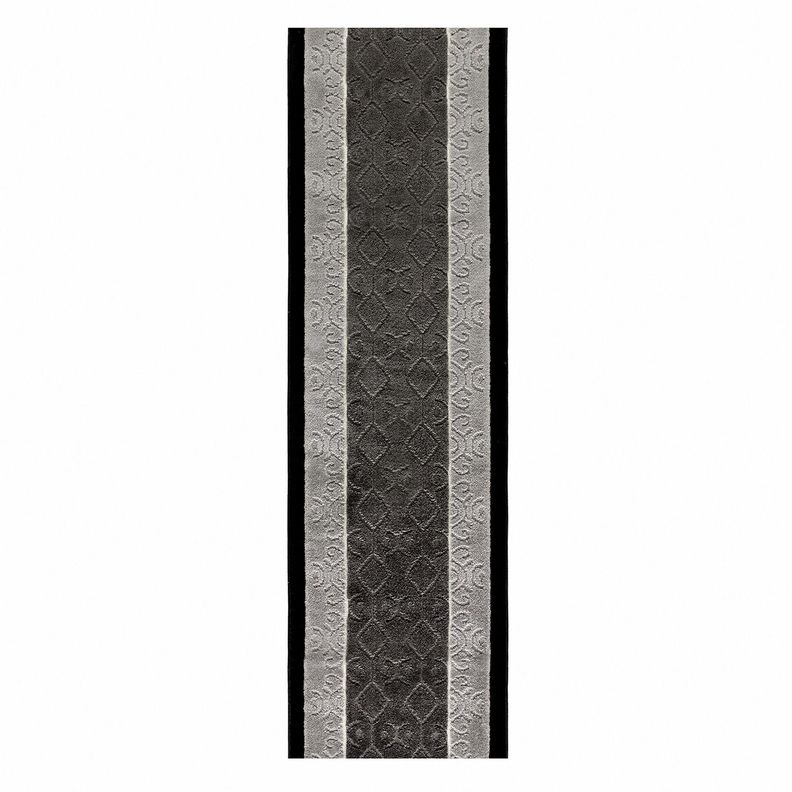 Alfombra de Pasillo Gris 67 cm x 7 metros con Goma Sin Overlock-0