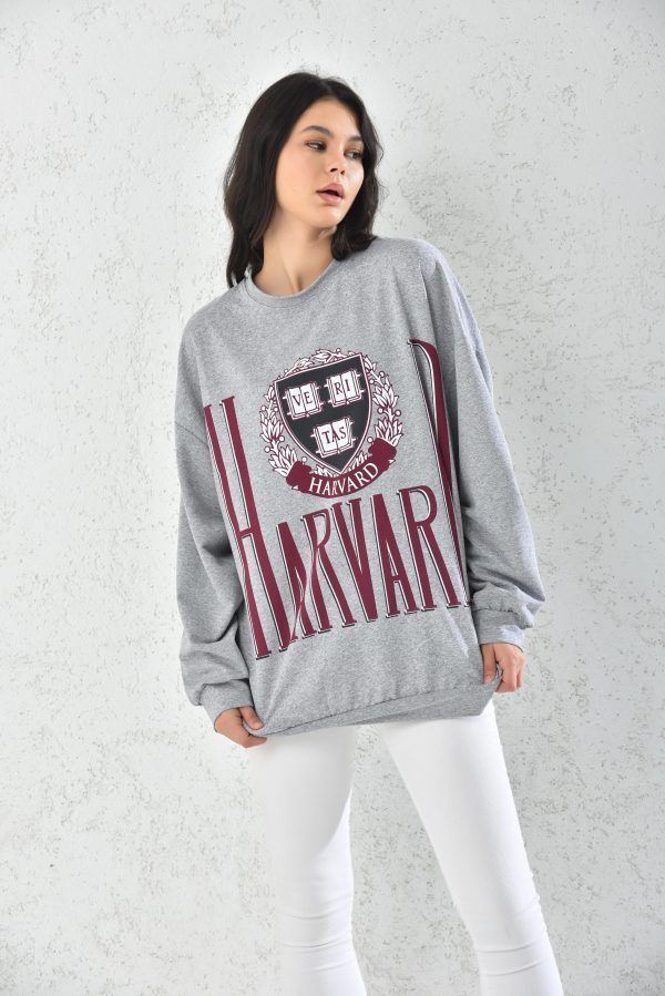 Poleron Oversize Mujer Gris Sarah&Ella-3