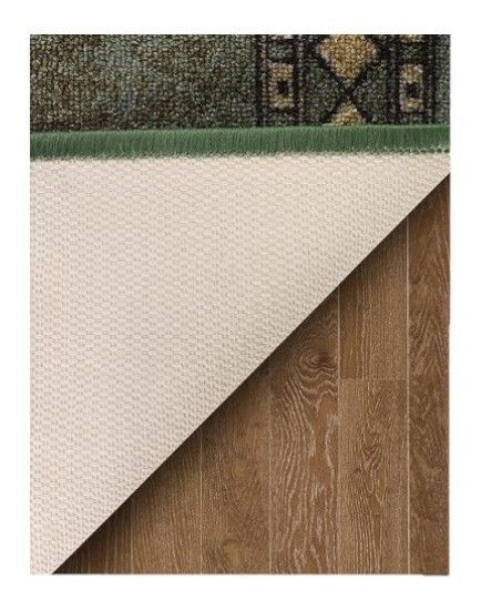 Alfodia Alfombra de Pasillo Verde 70 cm x 3 metros con Goma Sin Overlock-3