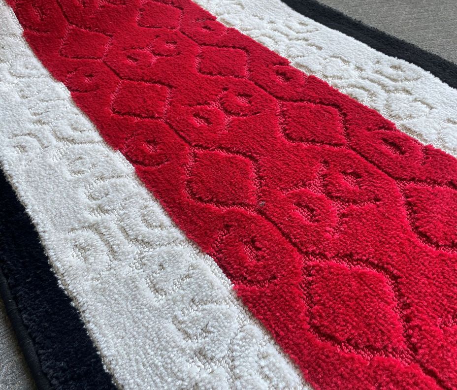 Alfombra de Pasillo  Antideslizante 67 cm x 5 metros Rojo Sin Overlock-1