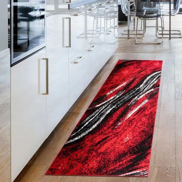 Alfombra Pasillo 70x230 Rojo Moderno