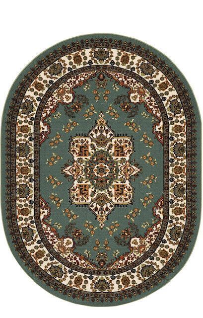 Alfombra Alfodia Redonda Verde 150x150 Cm Antideslizante -1