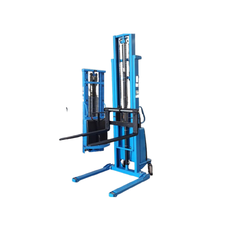 Apilador Semi Eléctrico 1500Kg 3.5Mtrs Pallet Europeo con Patas de Soporte Ajustable  -0