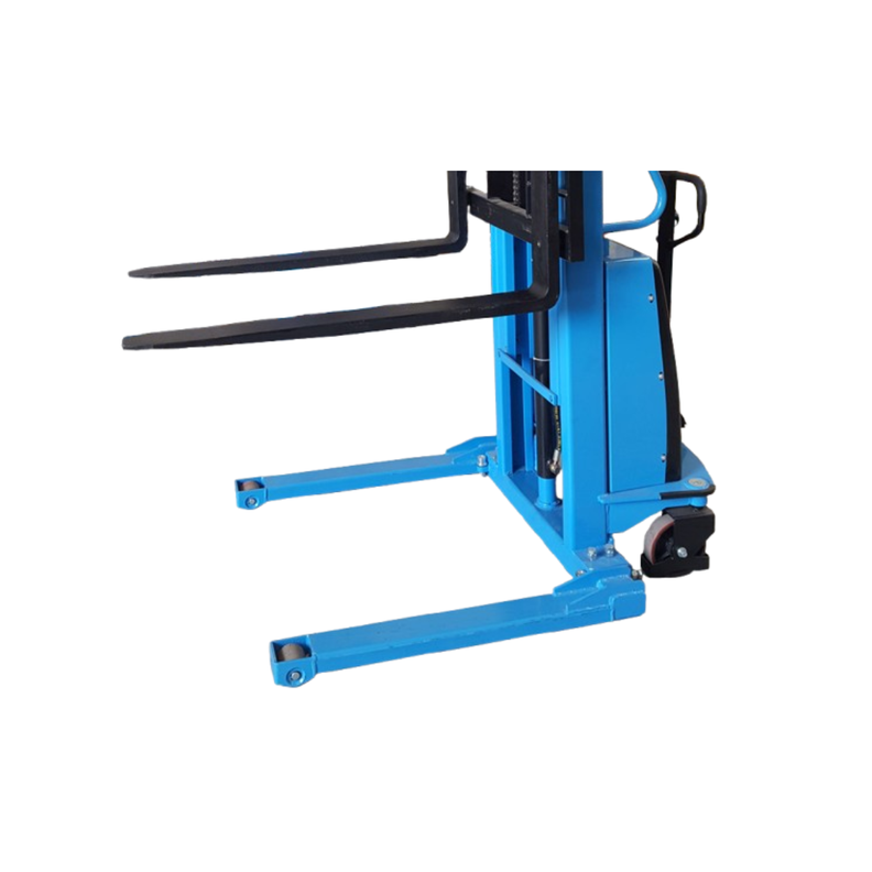Apilador Semi Eléctrico 1500Kg 3.5Mtrs Pallet Europeo con Patas de Soporte Ajustable  -1