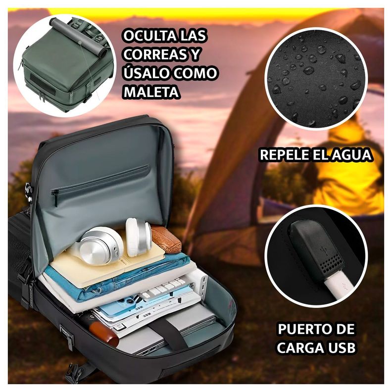 Mochila de Viaje Grande y compartimiento para zapatos-1