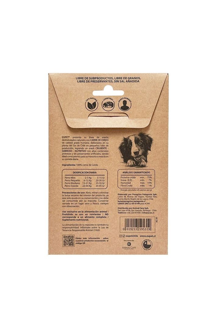 Pack X2 Snack Perro Zupet Deshidratado Cerdo 35 gr-2