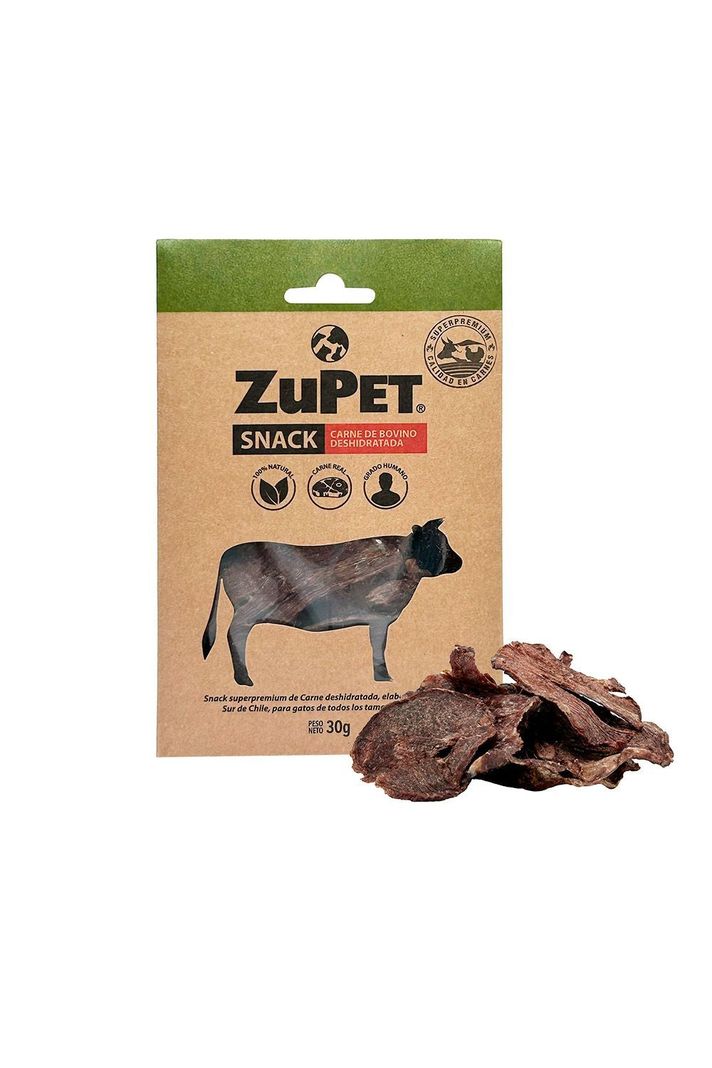 Pack X2 Snack Gato Zupet Deshidratado Vacuno 30 gr-3