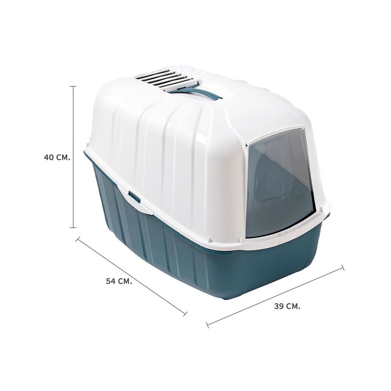 Arenero para Gato Netta Close  Azul Opaco MPS-1