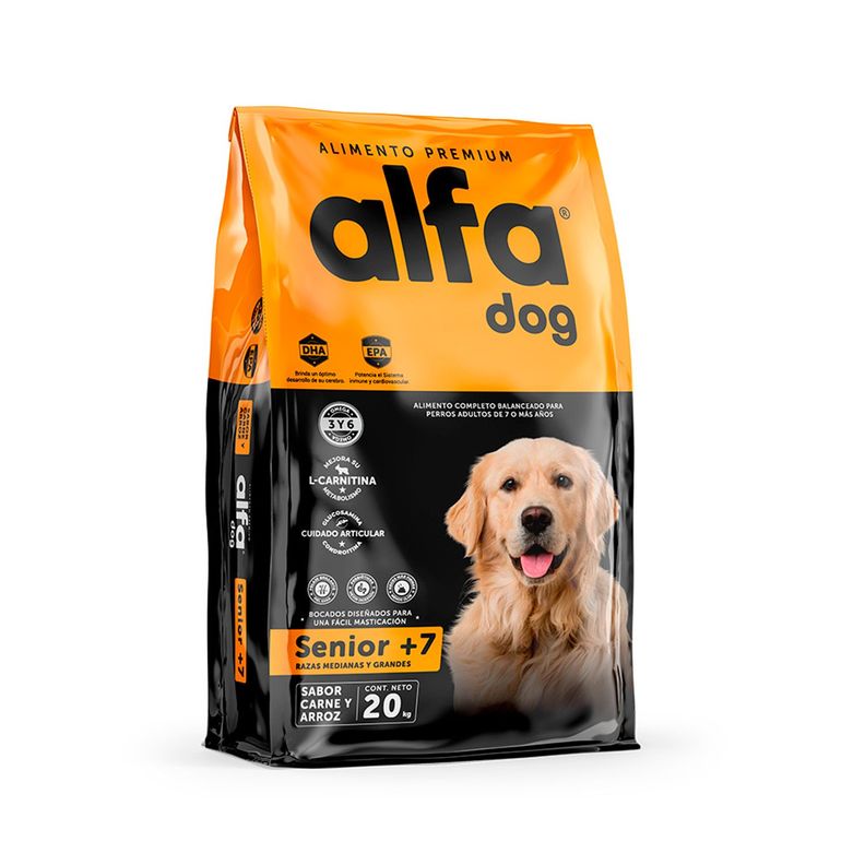 Alimento Perros Alfa Dog Premium Senior 20 Kg-0