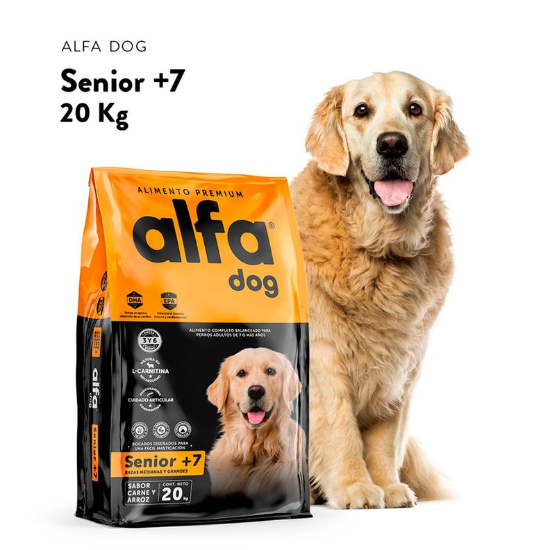 Alimento Perros Alfa Dog Premium Senior 20 Kg-2