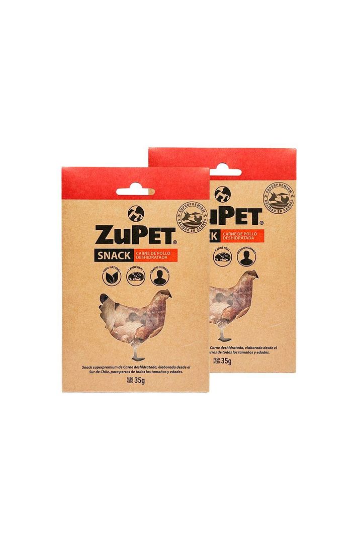 Pack X2 Snack Perro Zupet Deshidratado Pollo 35 gr-1