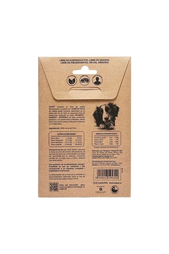 Pack X2 Snack Perro Zupet Deshidratado Pollo 35 gr-2