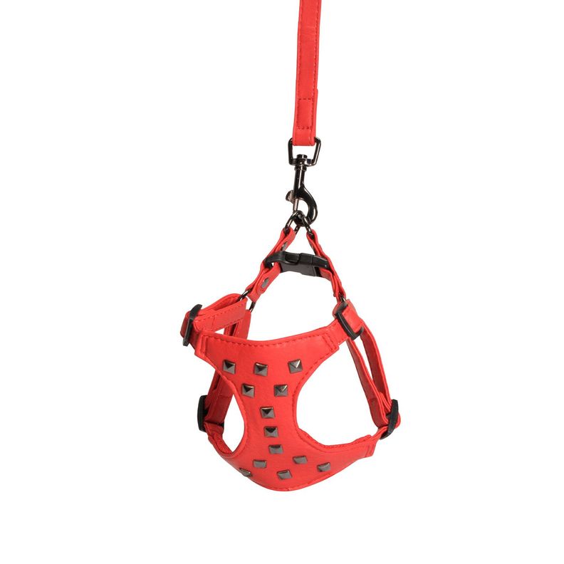 Arnes con Correa Camon para Perros Rojo Talla S 120x15-0
