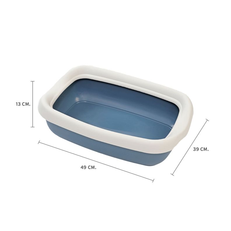Arenero para Gato  Betta Maxi con Marco Azul Opaco MPS-1