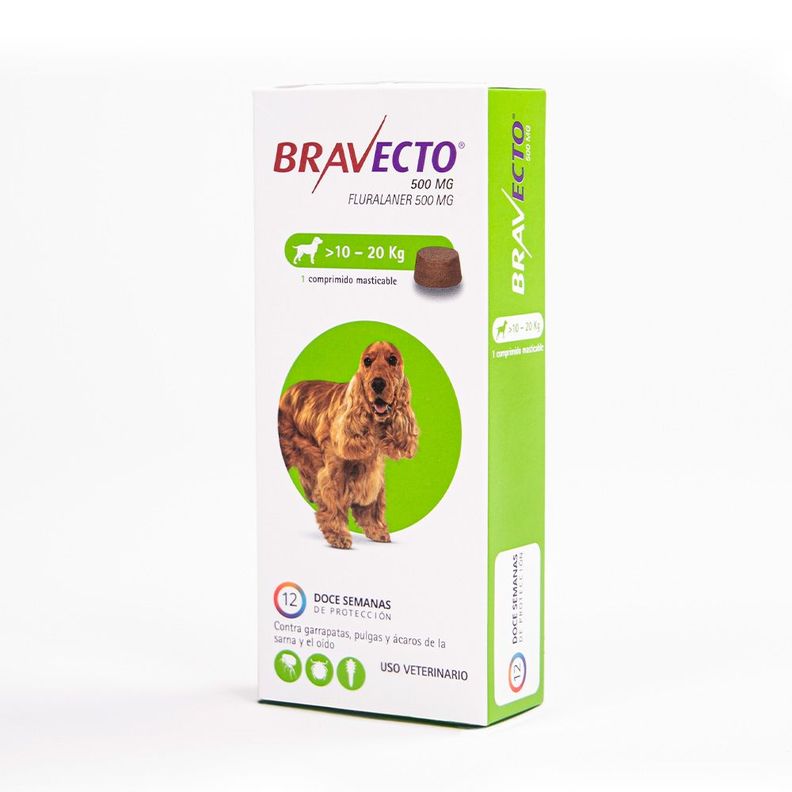 Bravecto Antiparasitario Perros 500 Mg 10-20 Kg-0