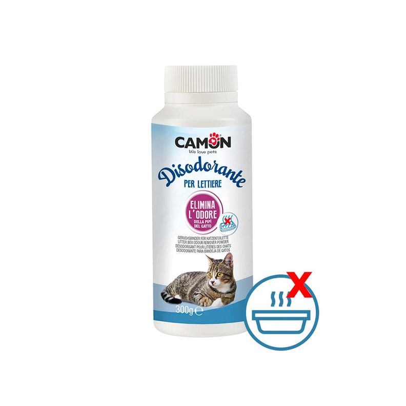 Polvo Removedor Olor Sanitario Camon para Gatos 300gr-1