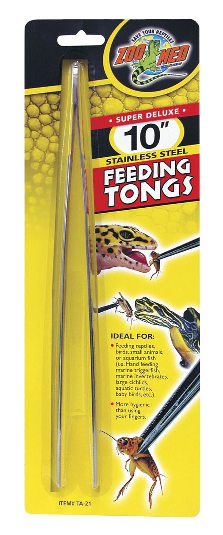 PINZAS PARA ALIMENTACION DE REPTILES Negro