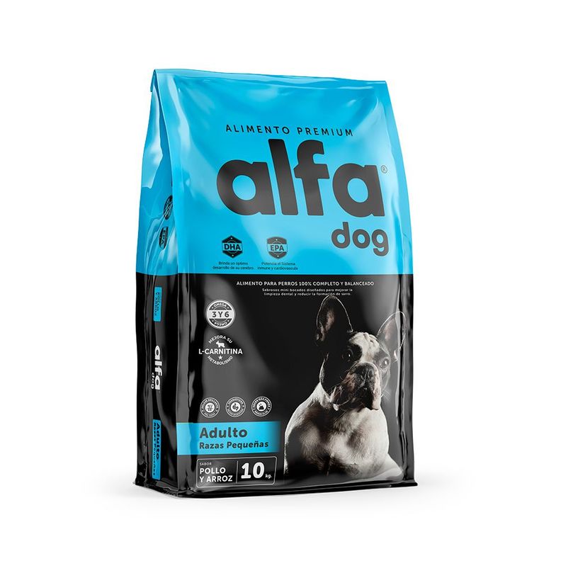 Alimento Perros Alfa Dog Premium Razas Pequeñas 10Kg-0