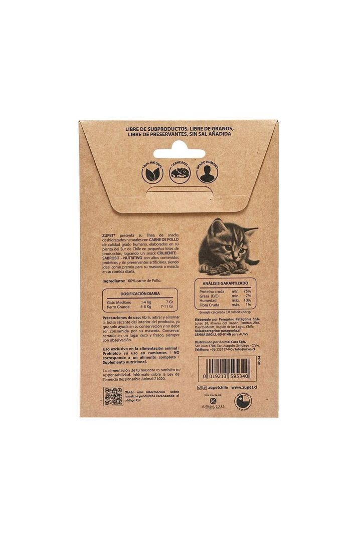 Pack X2 Snack Gato Zupet Deshidratado Pollo 30 gr-2