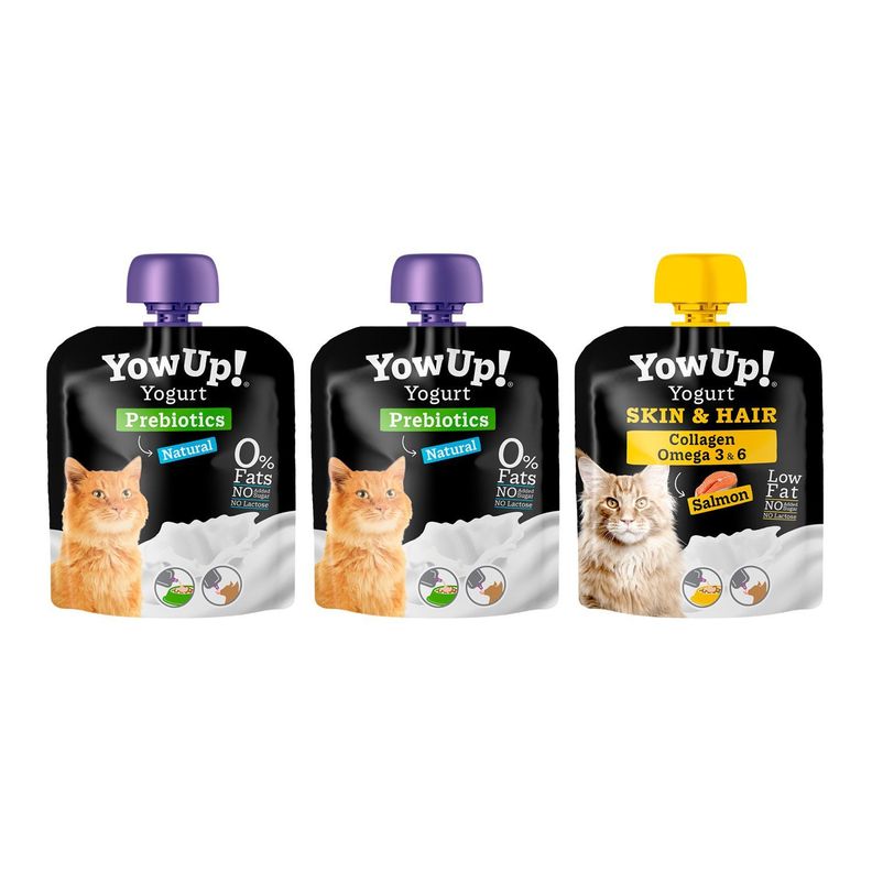 Pack X3 Yogurt para Gato Yow Up Natural-Skin&Hair-0