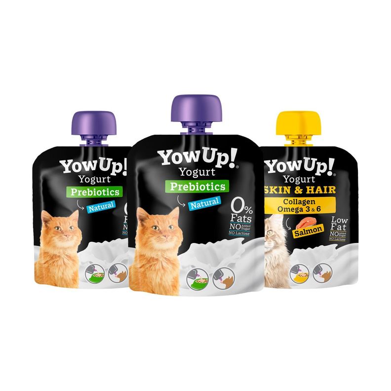 Pack X3 Yogurt para Gato Yow Up Natural-Skin&Hair-2
