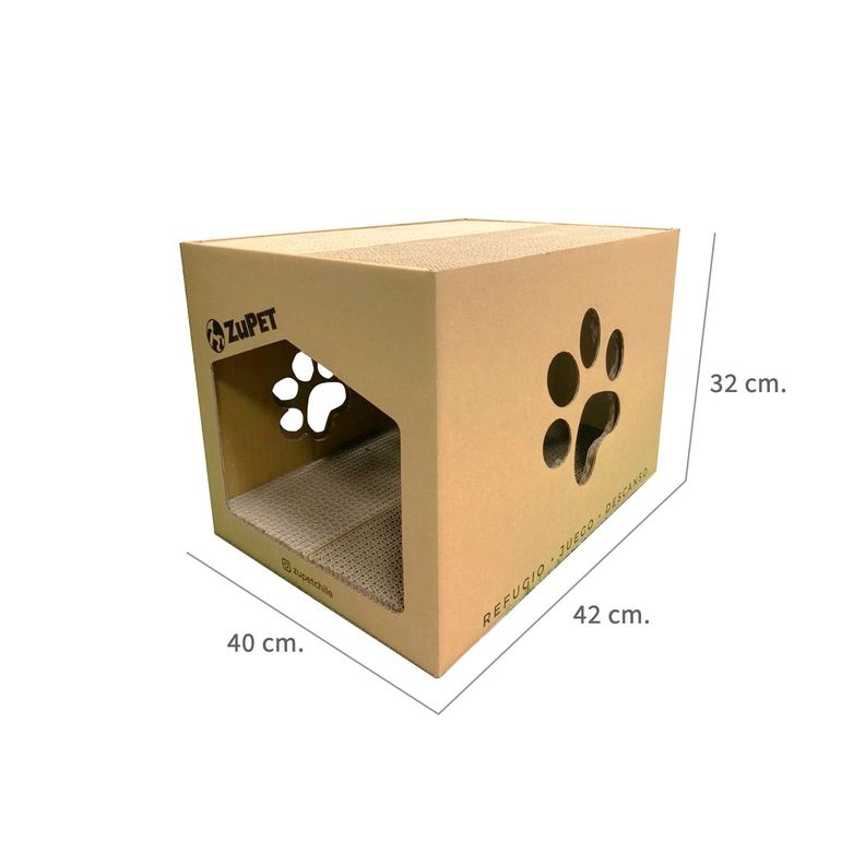 Rascador para gatos Cat Home 2 en 1 Zupet-2