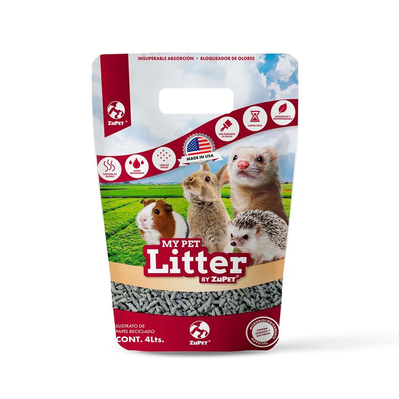 Sustrato de papel My Pet Litter 4Lt-0
