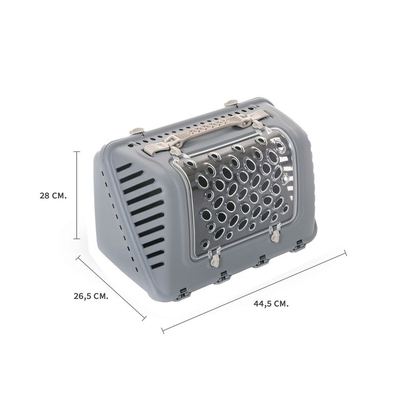 Bolso Transporte de Mascotas P-Bag con correa Gris Opaco MPS-1