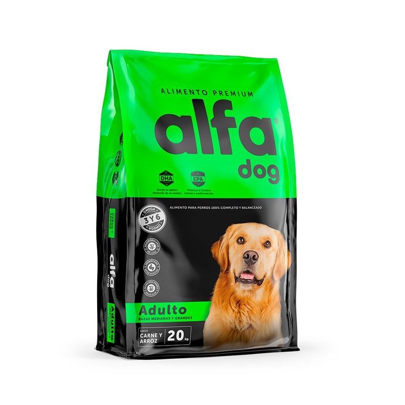 ALIMENTO PERROS ALFA DOG PREMIUM ADULTO 20 KG-0