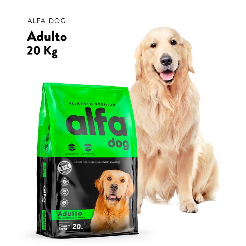 ALIMENTO PERROS ALFA DOG PREMIUM ADULTO 20 KG-2
