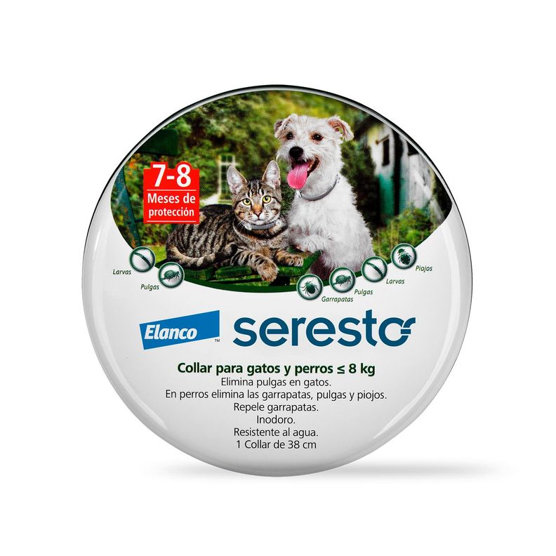 Collar Antiparasitario Seresto Perros y Gatos hasta 8kg-0
