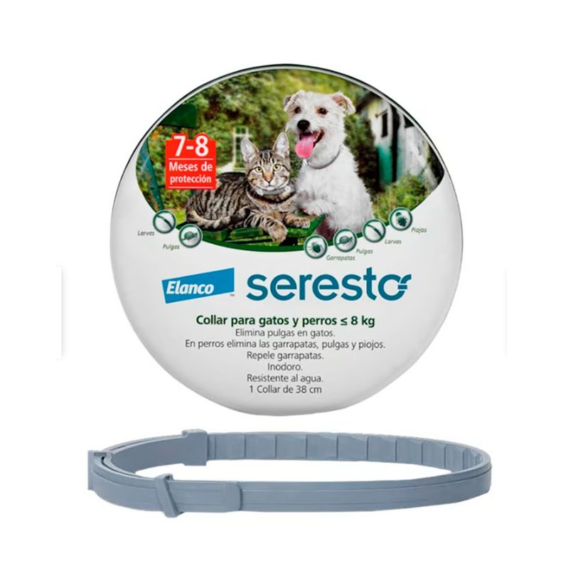 Collar Antiparasitario Seresto Perros y Gatos hasta 8kg-1
