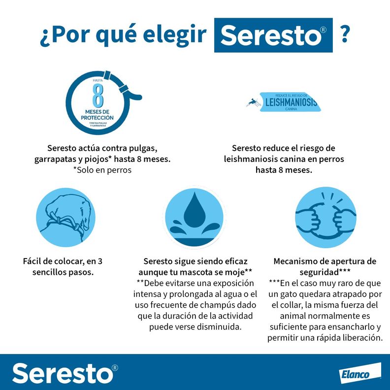 Collar Antiparasitario Seresto Perros y Gatos hasta 8kg-2
